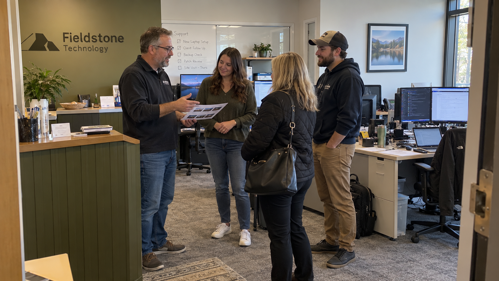 An MSP owner explains how to compete with big companies while introducing a client to the service team